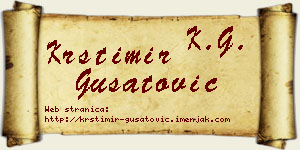 Krstimir Gušatović vizit kartica